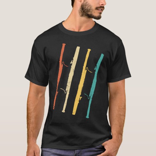 Bassoonist Retro Bassoon T-Shirt (Vorderseite)