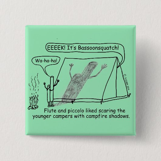 Bassoonsquatch Button (Vorderseite)