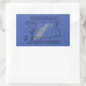 Bassoonsquatch Rechteckkleber Rechteckiger Aufkleber (Tasche)