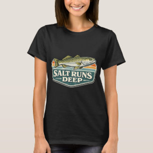Bassquatch Bigfoot Angler Vintage-Angler-Fan Fu T-Shirt