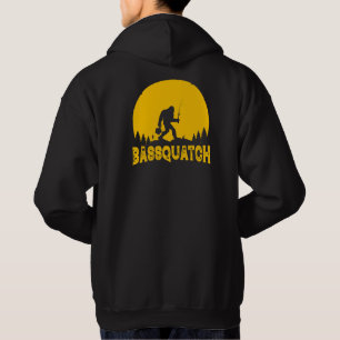 Bassquatch Bigfoot Sasquatch Fischen Hoodie