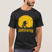 Bassquatch Bigfoot Sasquatch Fischen T-Shirt (Vorderseite)