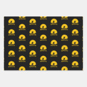 Bassquatch Bigfoot Sasquatch Fullmoon Rod Fishing Geschenkpapier Set (Vorderseite)