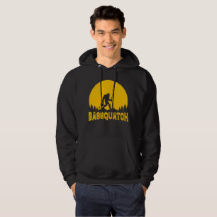 Bassquatch Bigfoot Sasquatch Vollmond-Angeln Hoodie