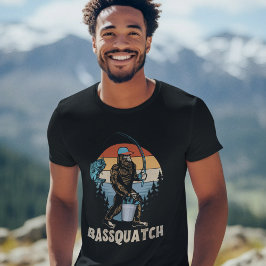 Bassquatch Fun for Bigfoot Lovers T-Shirt