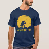 Bassquatch Funny Big foot T-Shirt (Vorderseite)
