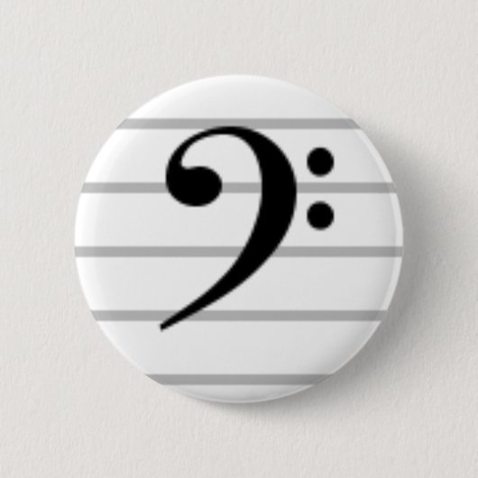 Bassschlüssel Button (Vorderseite)