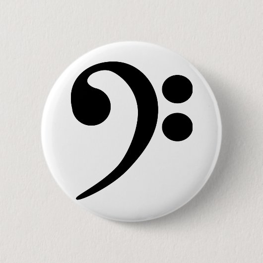 Bassschlüssel Button (Vorderseite)