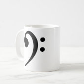 Bassschlüssel Kaffeetasse (Vorderseite Links)
