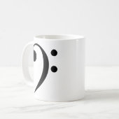 Bassschlüssel Kaffeetasse (Vorderseite Links)