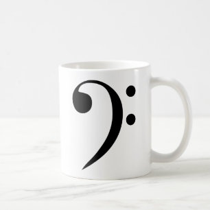 Bassschlüssel Kaffeetasse