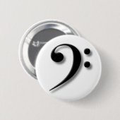 Bassschlüssel-Knopf Button (Vorne & Hinten)