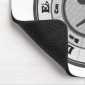 Bassschlüssel-Kreis von Fünfteln Mousepad (Ecke)