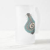 Bassschlüssel Mattglas Bierglas (VorderseiteRechts)