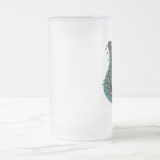 Bassschlüssel Mattglas Bierglas (Mittel)