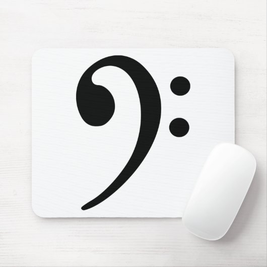 Bassschlüssel Mousepad (Mit Mouse)