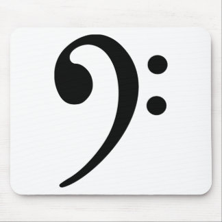 Bassschlüssel Mousepad