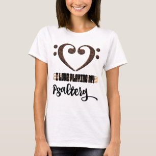Baßschlüssel-Musikherz - Ich liebe es, meine Psalm T-Shirt