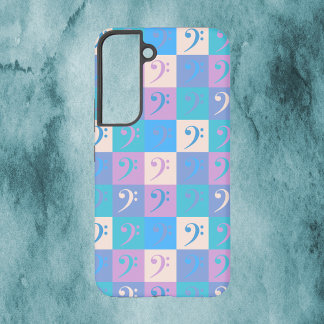 Baßschlüssel-Muster Musik Pastell Samsung Galaxy Hülle
