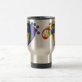 Bassschlüssel-Regenbogen-Fan Reisebecher (Mittel)