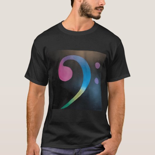 Baßschlüssel T-Shirt (Vorderseite)