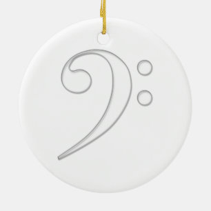 Bassschlüsselglasillustration Keramikornament