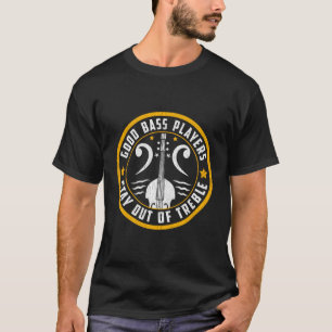 Bassspieler Bleibe aus dem Doppel-Bassi-Dreifach-H T-Shirt