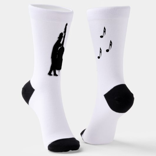 Bassspieler Musiker  Socken (Gewinkelt)
