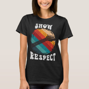 Bassspieler Vintage-Bassist Gitarrenkopf Retro T-Shirt