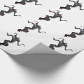 Basstölpel-Abstrakter Seevogel Geschenkpapier (Ecke)