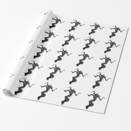 Basstölpel-Abstrakter Seevogel Geschenkpapier (Ungerollt)