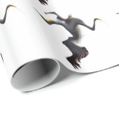 Basstölpel-Abstrakter Seevogel Geschenkpapier (Rolleneckpunkt)