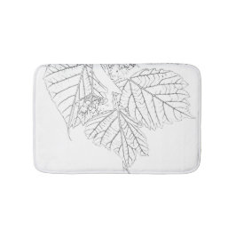 Basswood-Blätter Badematte