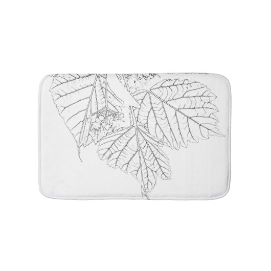 Basswood-Blätter Badematte (Vorderseite)