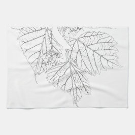 Basswood-Blätter Geschirrtuch