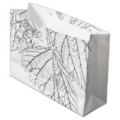 Basswood-Blätter Große Geschenktüte (Vorderseite Schrägansicht)