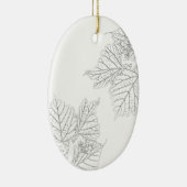 Basswood-Blätter Keramik Ornament (Rechts)