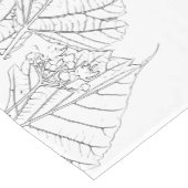 Basswood-Blätter Kurzer Tischläufer (Ecke)