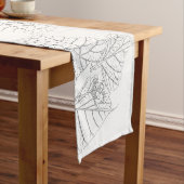 Basswood-Blätter Kurzer Tischläufer (Beispiel)
