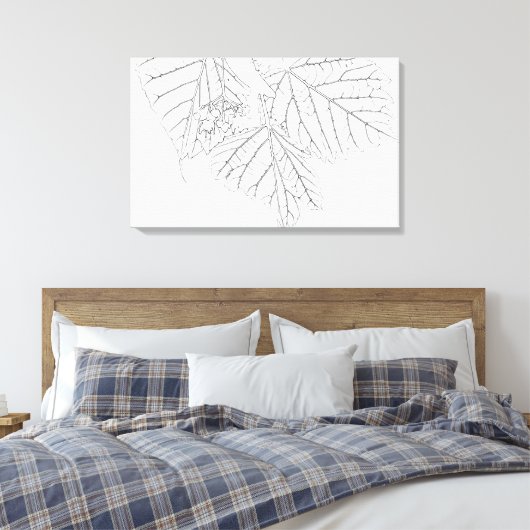 Basswood-Blätter Leinwanddruck (Insitu (Schlafzimmer))