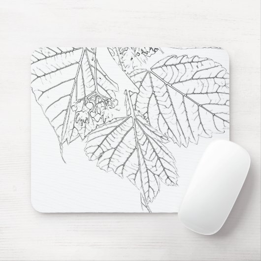 Basswood-Blätter Mousepad (Mit Mouse)