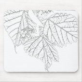 Basswood-Blätter Mousepad (Vorne)