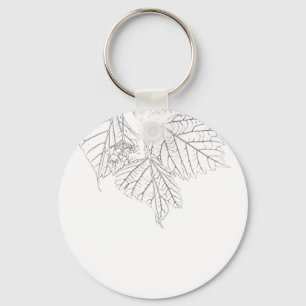 Basswood-Blätter Schlüsselanhänger