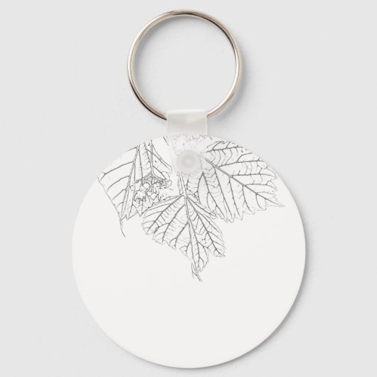 Basswood-Blätter Schlüsselanhänger (Vorderseite)