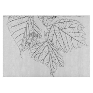 Basswood-Blätter Schneidebrett