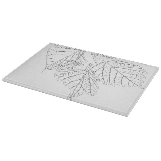 Basswood-Blätter Schneidebrett (Ecke)