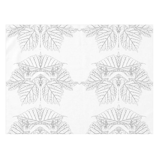 Basswood-Blätter Tischdecke (Vorderseite (Horizontal))