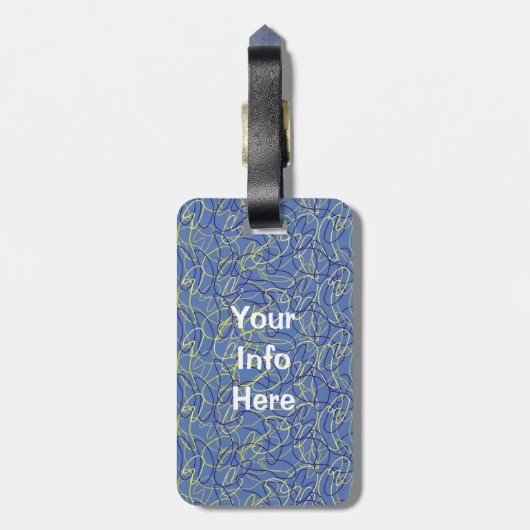 Bast Amidst Hydrangea Blume Gepäckanhänger (Rückseite vertikal)