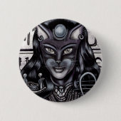 Bast Cat Goddess Ägyptisch Button (Vorderseite)