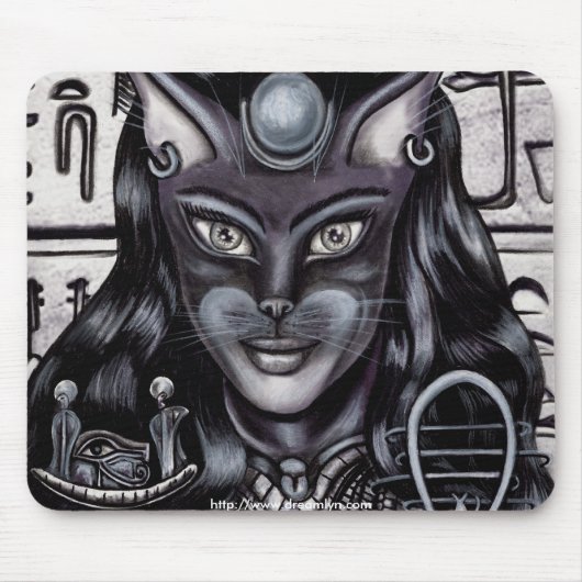 Bast Cat Goddess Ägyptisch Mousepad (Vorne)